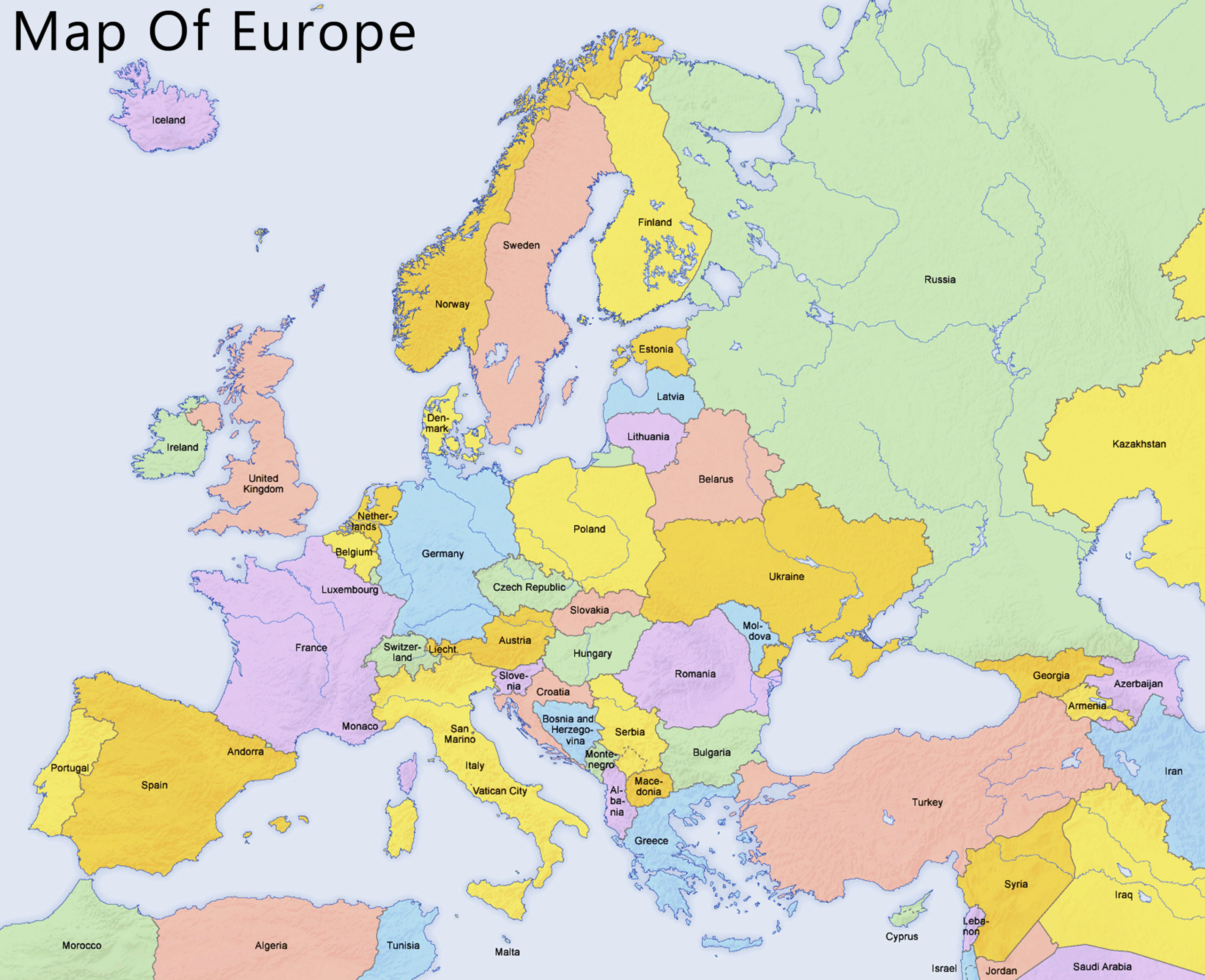 HD Map Of Europe 2017 Chameleon Web Services