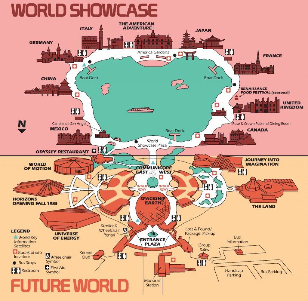 High Resolution 1982 Epcot Center Map Free For Download High Resolution 1982 Epcot Center Map Free For Download
