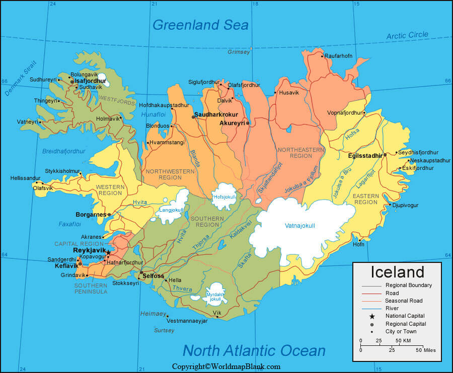 Iceland Labeled Map World Map Blank And Printable Iceland Labeled Map World Map Blank And Printable