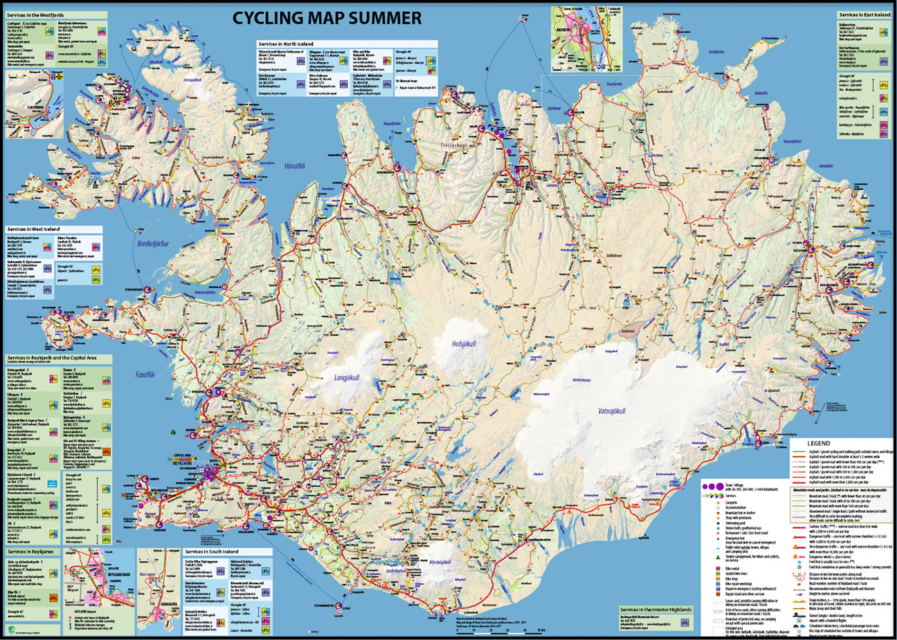 Iceland Map And 100 More Free Printable International Maps
