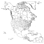 Image Result For Map Of North America Black And White
