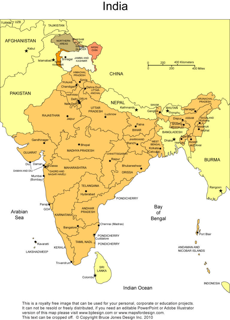India Printable Blank Maps Outline Maps Royalty Free