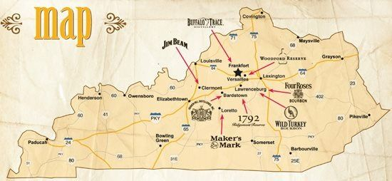 Kentucky Bourbon Trail Map Kentucky Bourbon Trail Kentucky Bourbon Trail Map Kentucky Bourbon Trail
