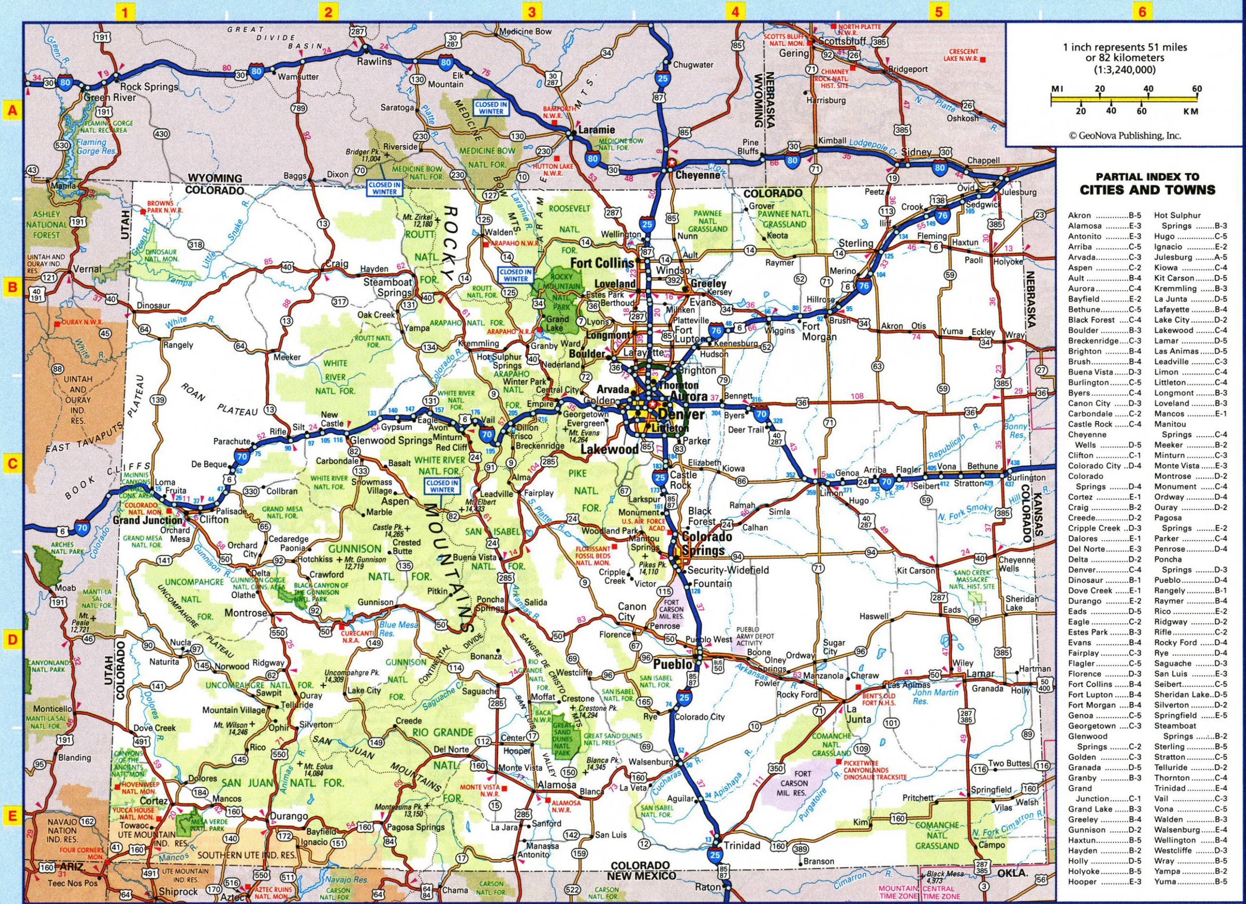 Laminated Map Large Detailed Roads And Highways Map Of 