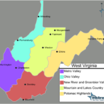Landkarte West Virginia Karte Regionen Weltkarte