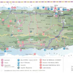 Large Detailed Road And Tourist Map Of Puerto Rico Puerto
