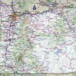 Large Detailed Roads And Highways Map Of Oregon State With