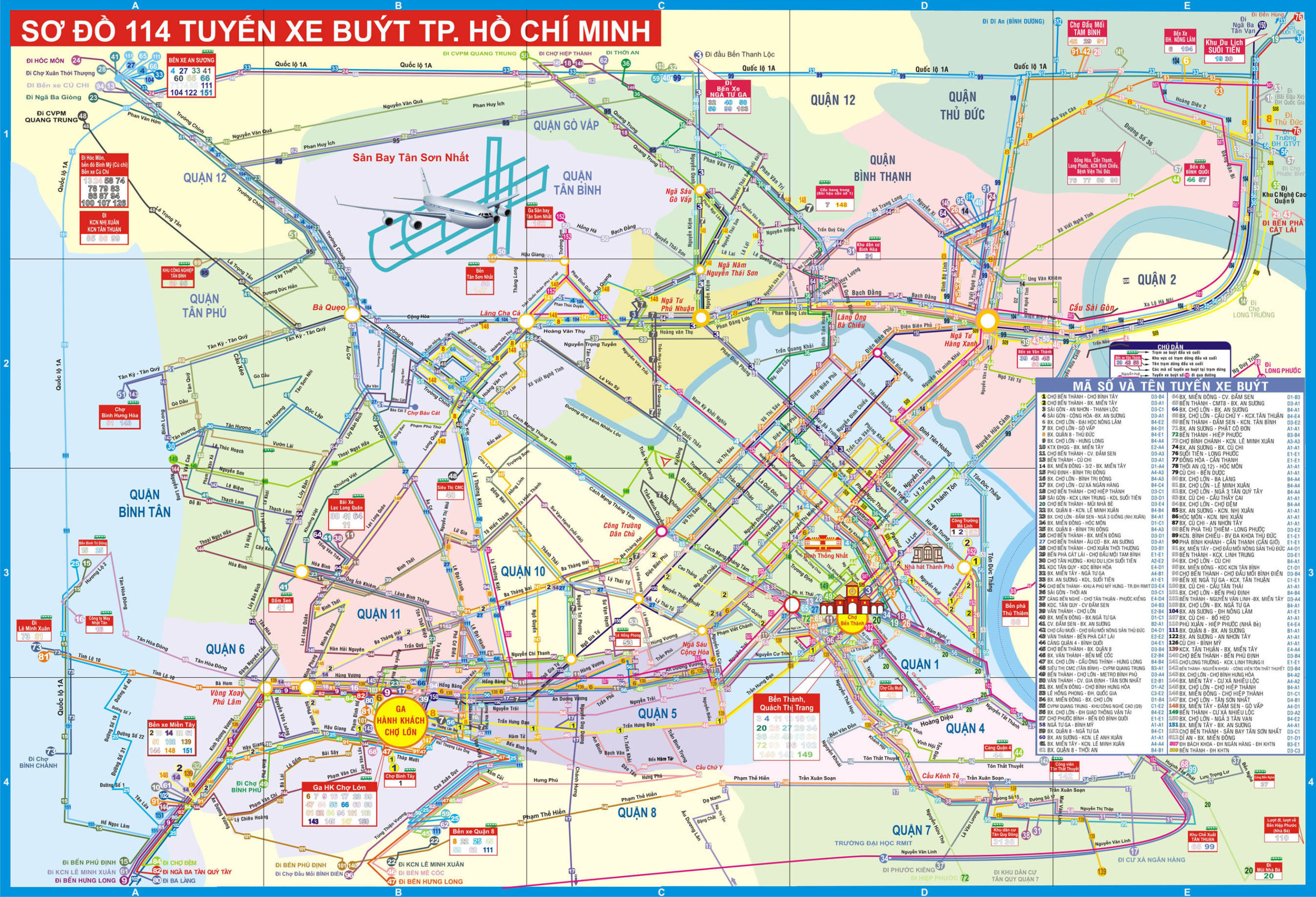 Large Detailed Tourist Map Of Ho Chi Minh City Ho Chi 