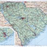 Large Map Of The State Of South Carolina With Cities