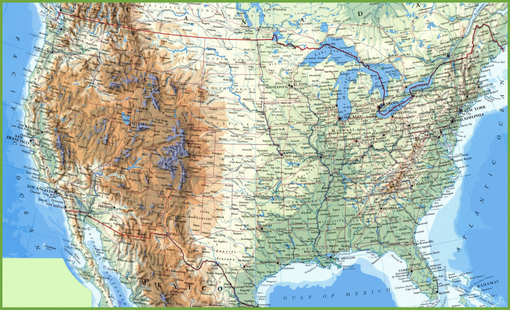 Large Printable Map Of The United States With Cities Large Printable Map Of The United States With Cities