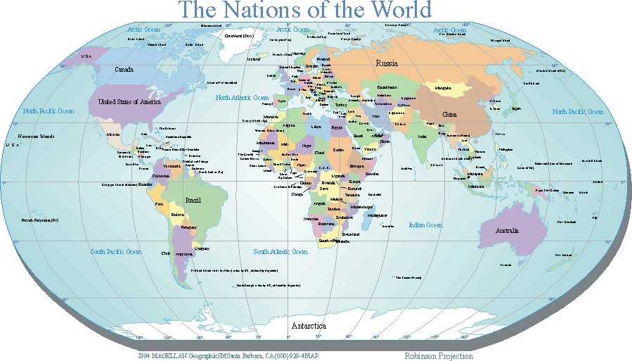 Large Printable World Map With Countries In PDF World Large Printable World Map With Countries In PDF World
