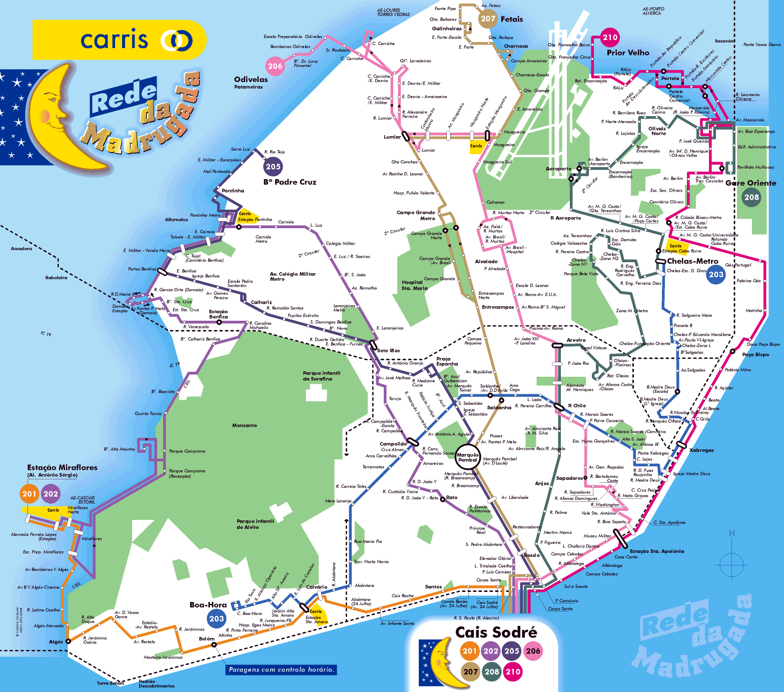 Large Tourist Map Of Lisbon Lisbon City Large Tourist Map 