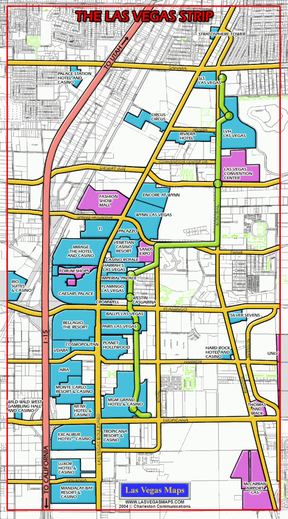 Las Vegas Strip Map 2019 Within Printable Vegas Strip 