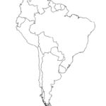 Latin America Printable Blank Map South Brazil Maps Of
