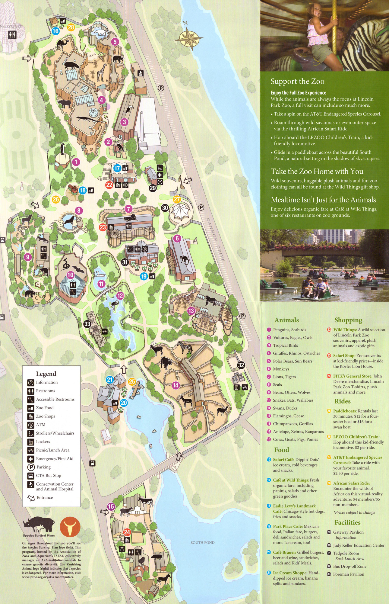 Lincoln Park Zoo Map