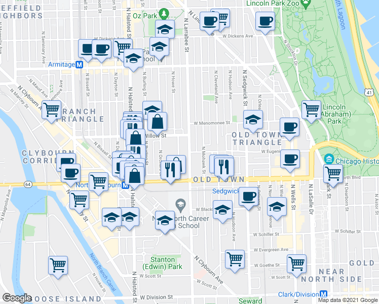 Lincoln Park Zoo Map