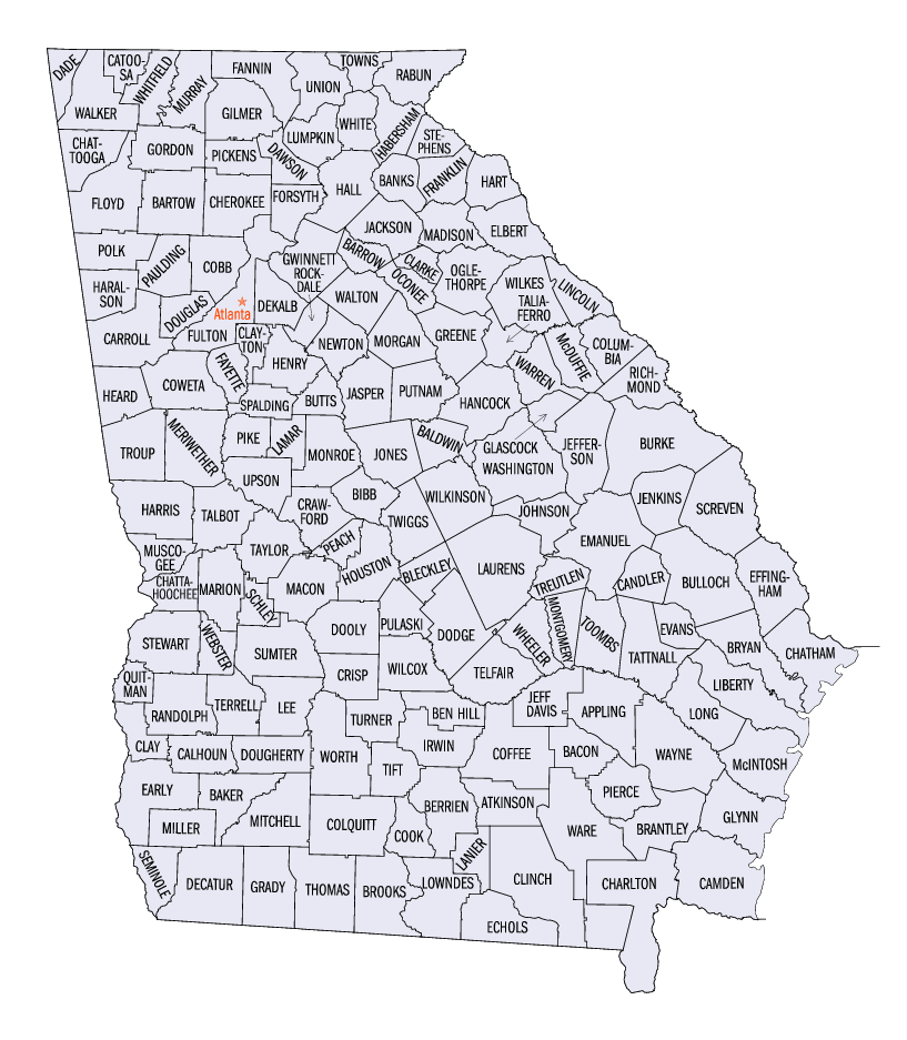 List Of Counties In Georgia U S State Wikipedia List Of Counties In Georgia U S State Wikipedia