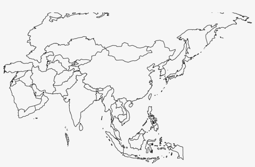 Location Asia Map Political Blank Transparent PNG 