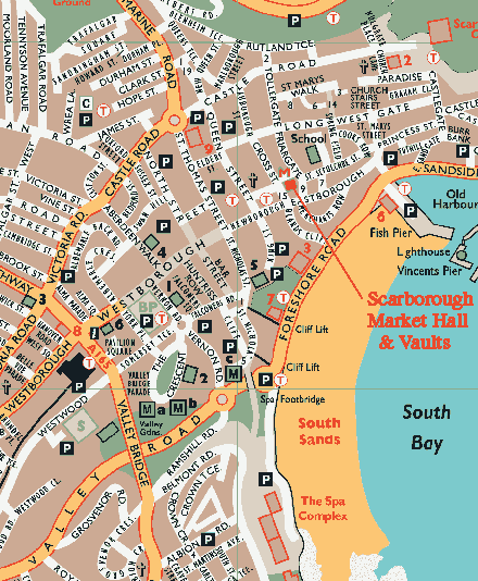 Location Of Scarborough Market Hall Vaults