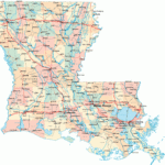 Louisiana Road Map Louisiana Mappery