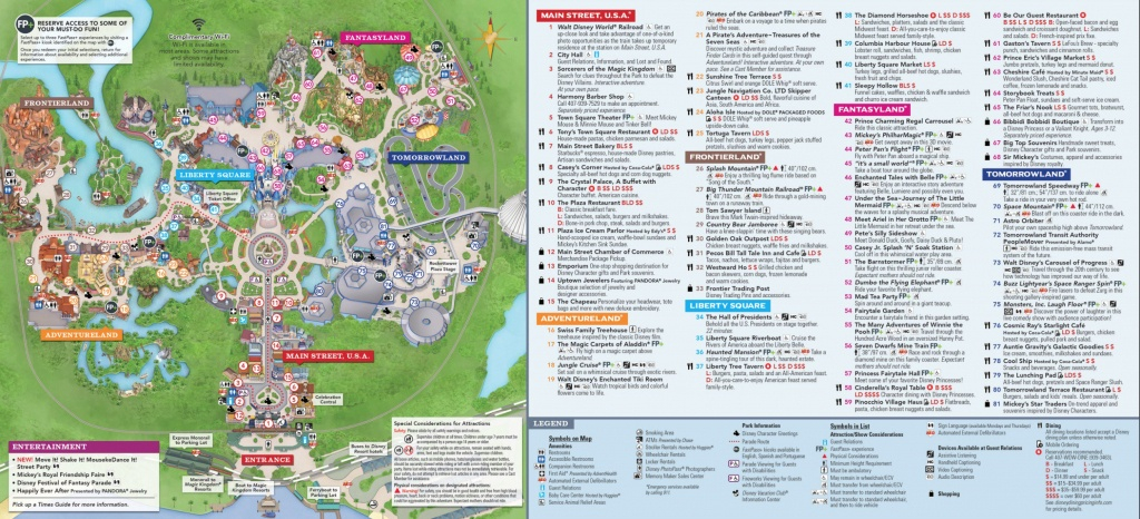 Magic Kingdom Park Map Walt Disney World Disney World 