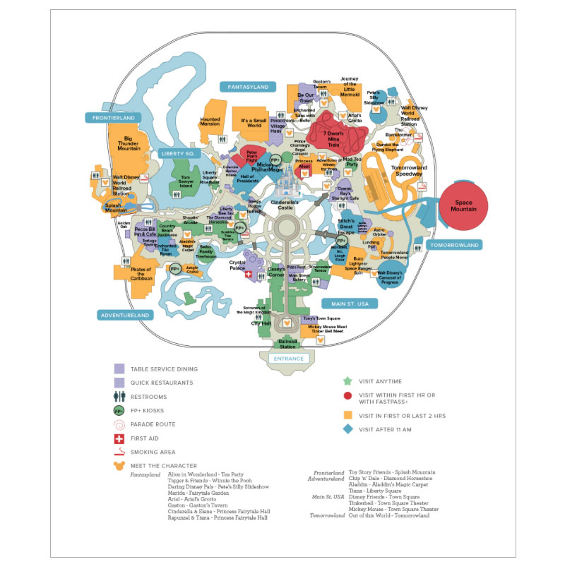 Magic Kingdom Printable Map That Are Handy Derrick Website