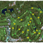 Map Illustration Of The Augusta National Golf Club Showing