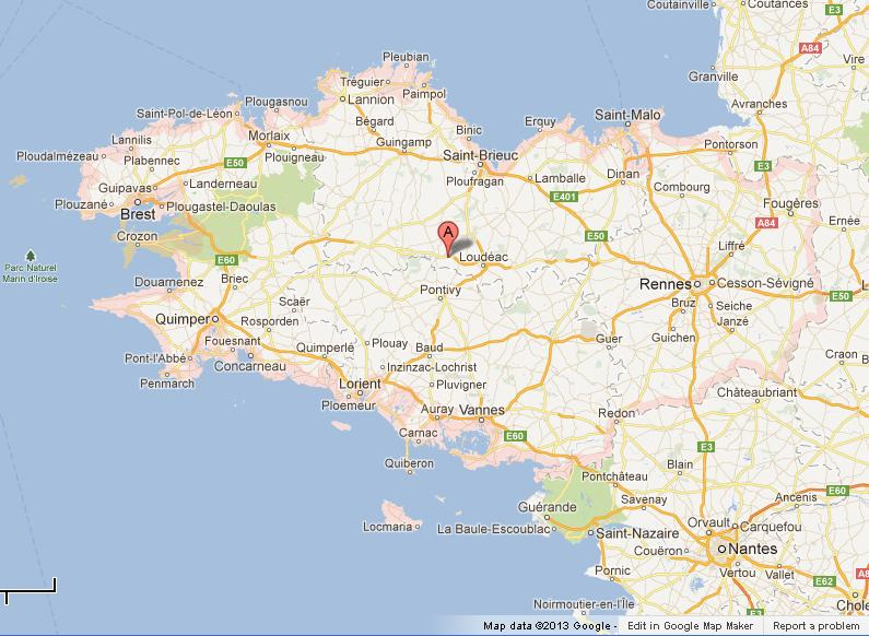 Map Of Brittany Map Of Brittany