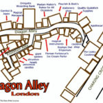 Map Of Diagon Alley Harry Potter Diagon Alley Harry