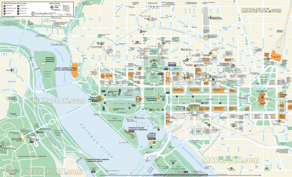 Map Of Downtown Washington Dc Printable Free Printable Maps