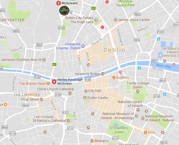 Map Of Dublin City Centre Maps For You