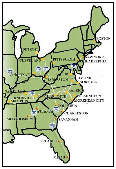 Map Of Eastern United States Printable – Printable Map of The United States