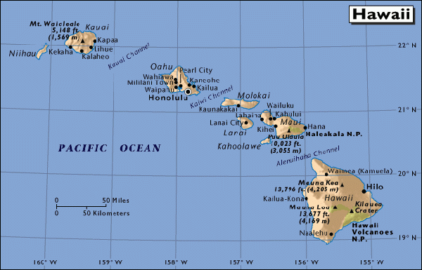 Map Of Hawaii Free Printable Maps