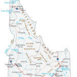 Map Of Idaho Cities And Roads GIS Geography