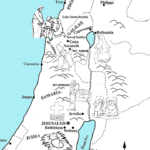 Map Of Israel Where Jesus Walked Bible Study For Kids