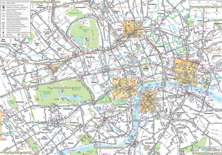 Map Of London With Tourist Attractions Download Printable