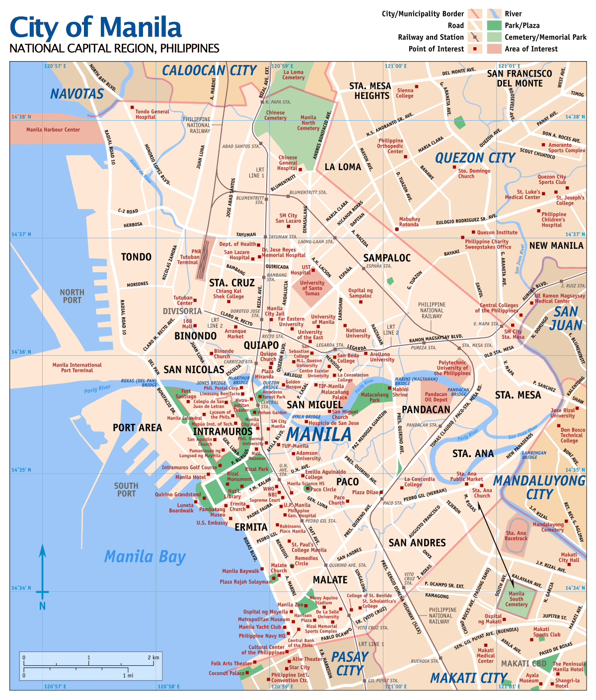 Map Of Manila Mapsof Map Of Manila Mapsof