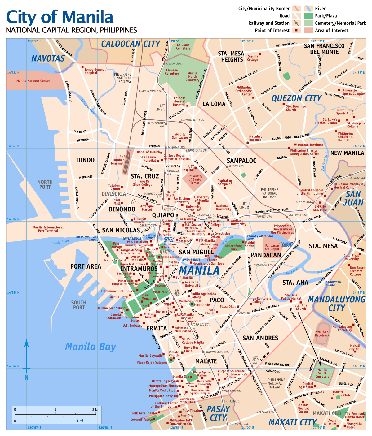 Map Of Manila Mapsof