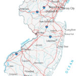 Map Of New Jersey Cities And Roads GIS Geography