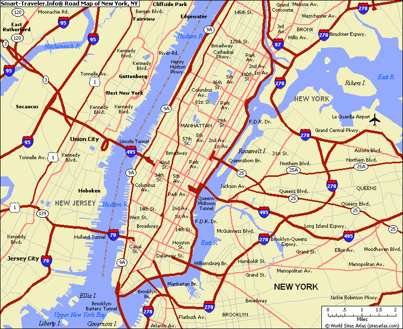 Map Of New York City Free Printable Maps
