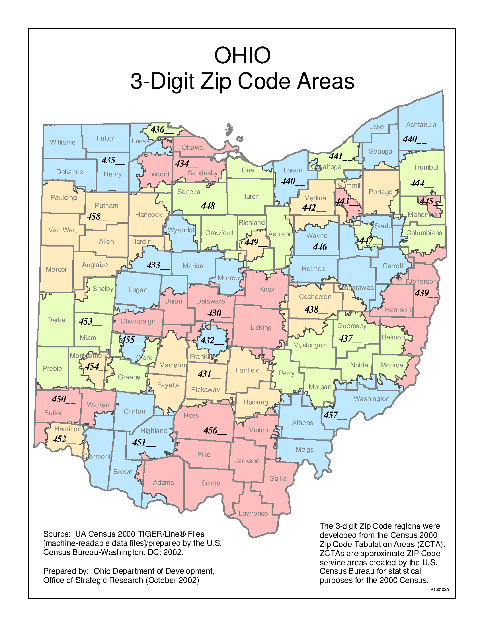 Map Of Ohio Zip Codes Map Of Interstate
