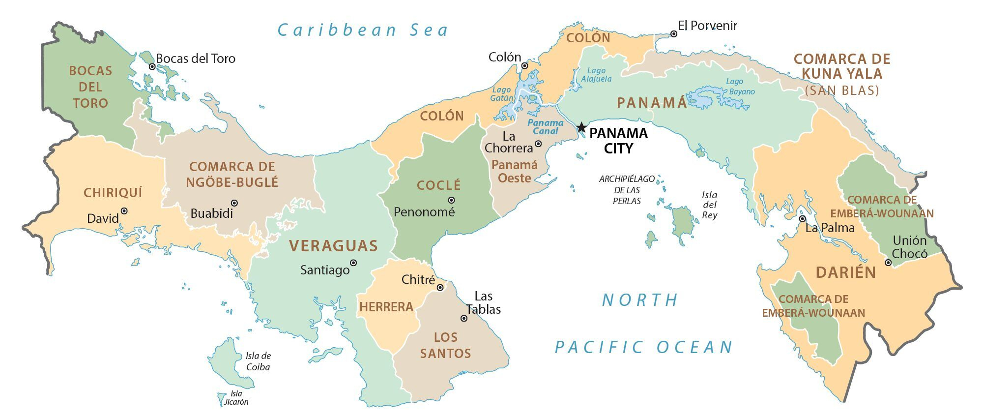 Map Of Panama GIS Geography