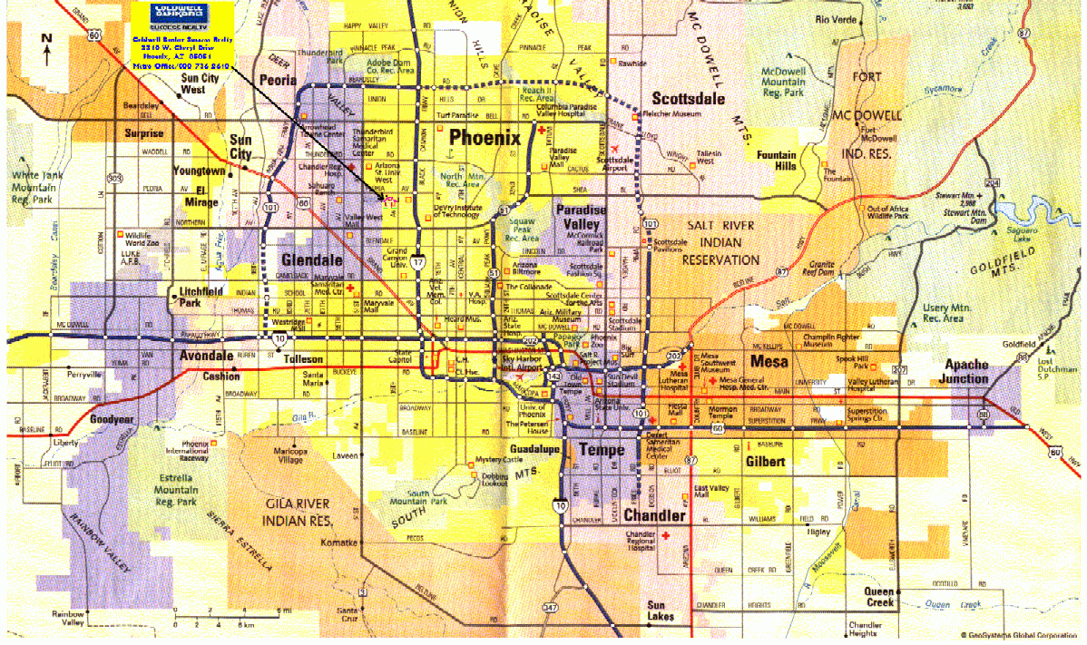 Map Of Phoenix TravelsMaps Com Map Of Phoenix TravelsMaps Com