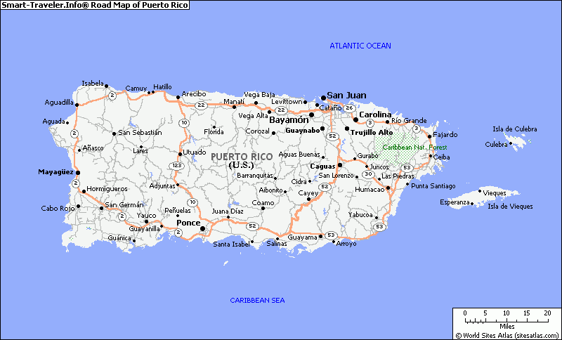 Map Of Puerto Rico ToursMaps