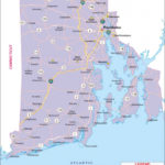 Map Of Rhode Island And Surrounding States Printable Map