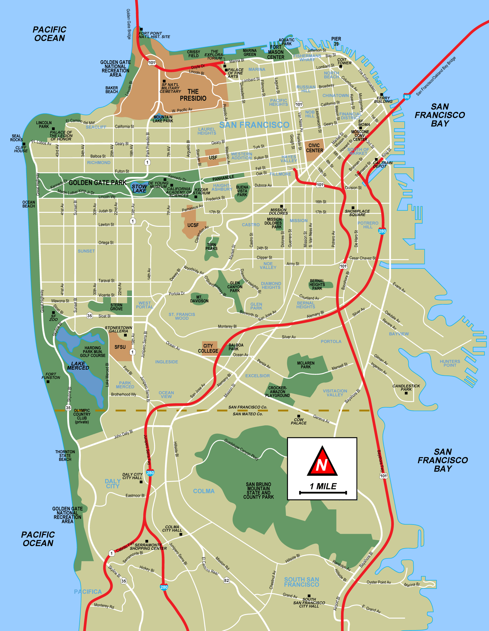 Map Of San Francisco Mapsof