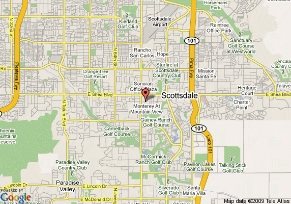 Map Of Scottsdale Arizona ToursMaps