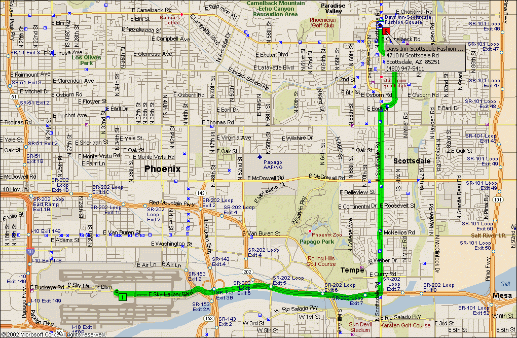 Map Of Scottsdale Arizona TravelsMaps Com