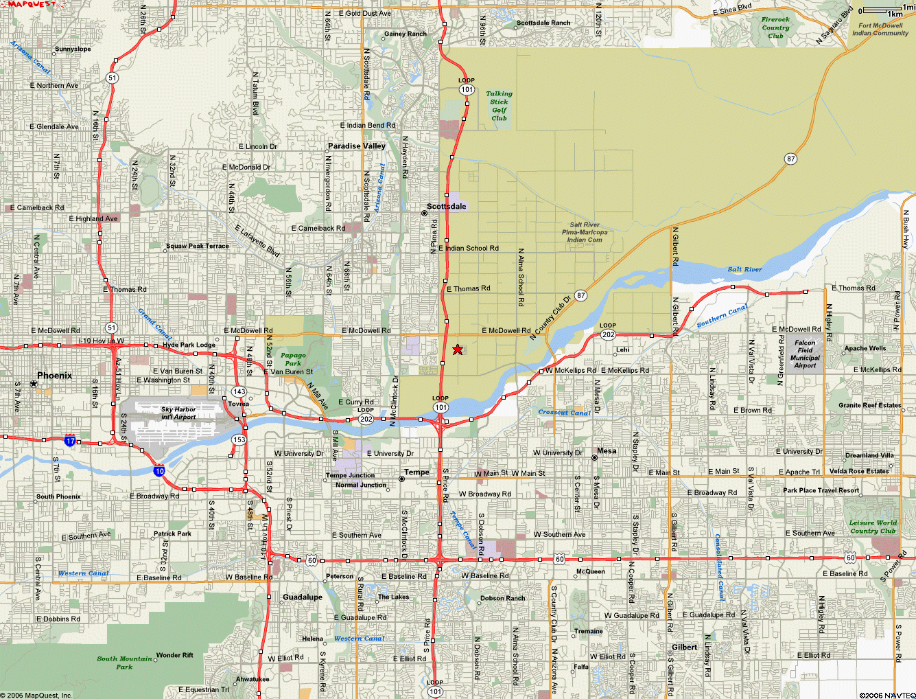 Map Of Scottsdale Arizona TravelsMaps Com