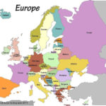 Map Of The European Countries Europe Map With Colors Map